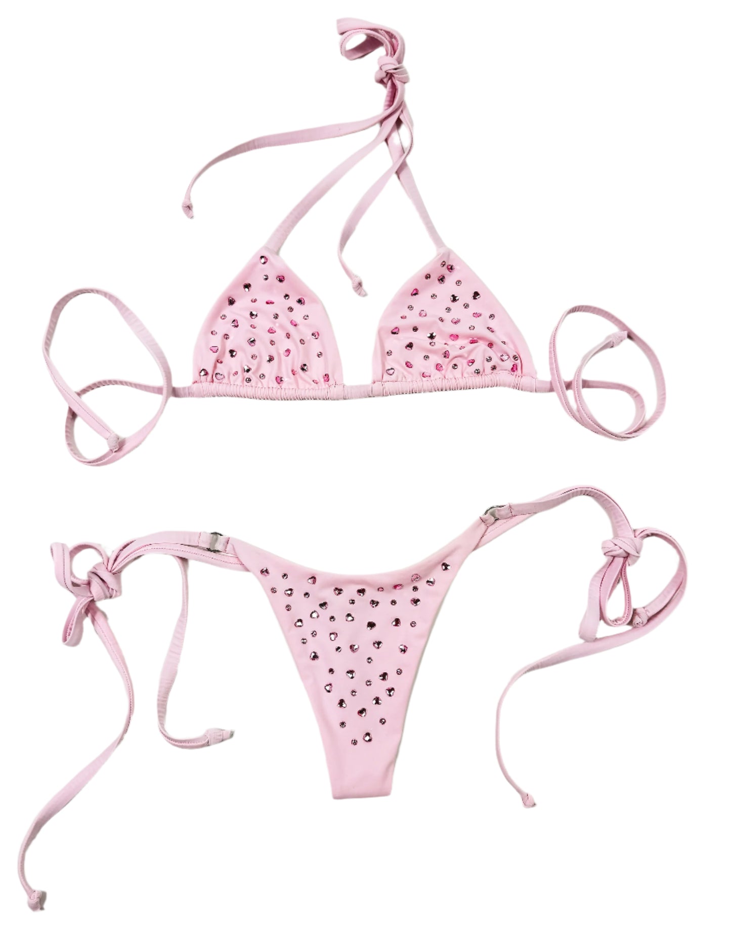 Heart Confetti Crystal Bikini