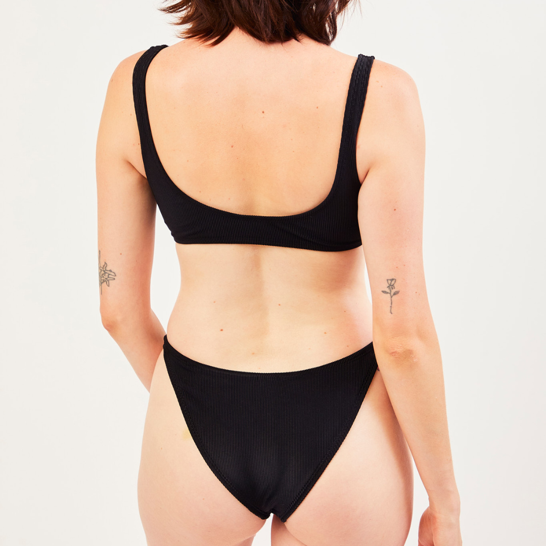 Ribbed Cheeky Bikini Bottom