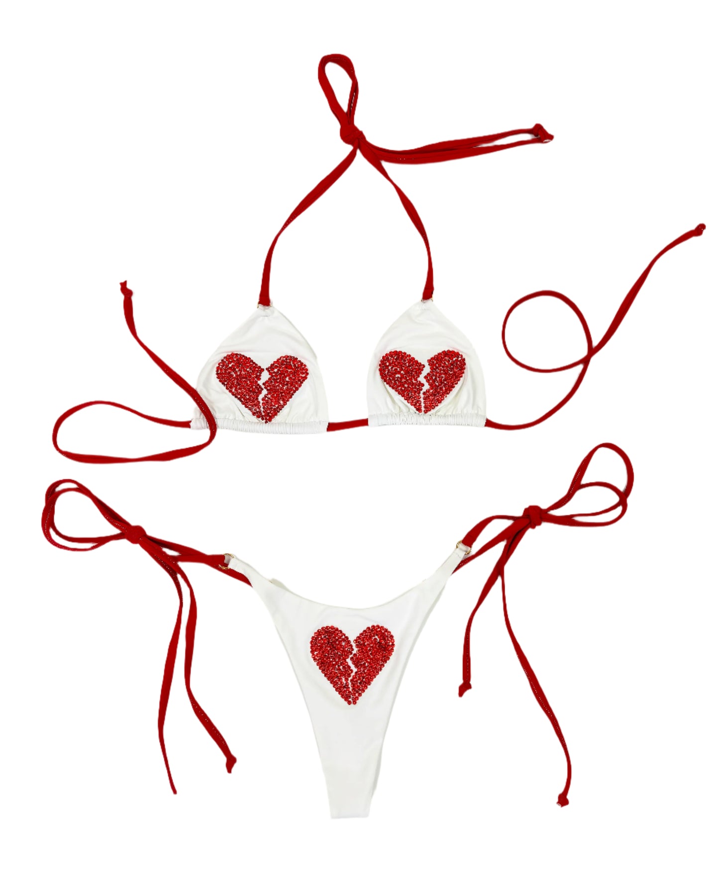 Broken Heart Crystal Bikini