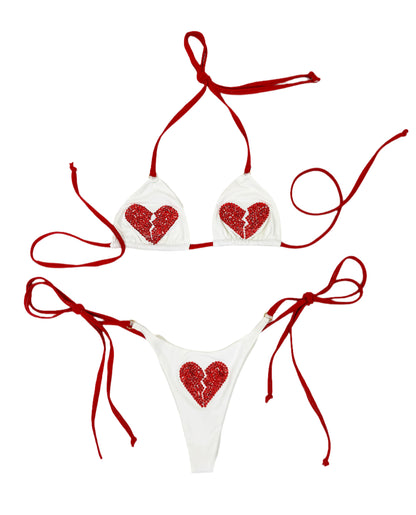 Broken Heart Crystal Bikini