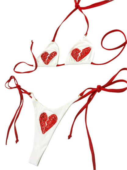 Broken Heart Crystal Bikini