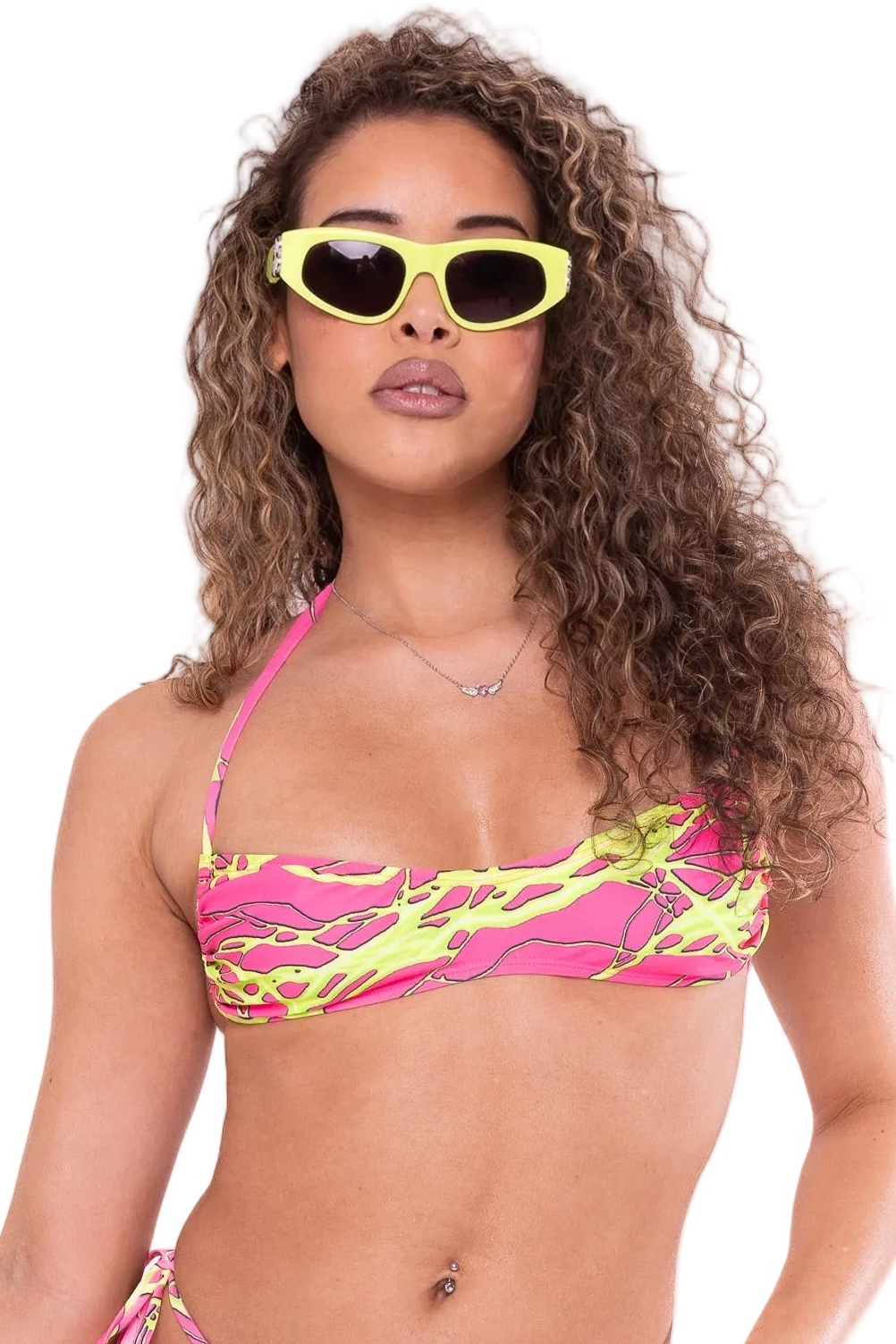Trestles Top in Toxic Barbie 💚💕⚡🌴