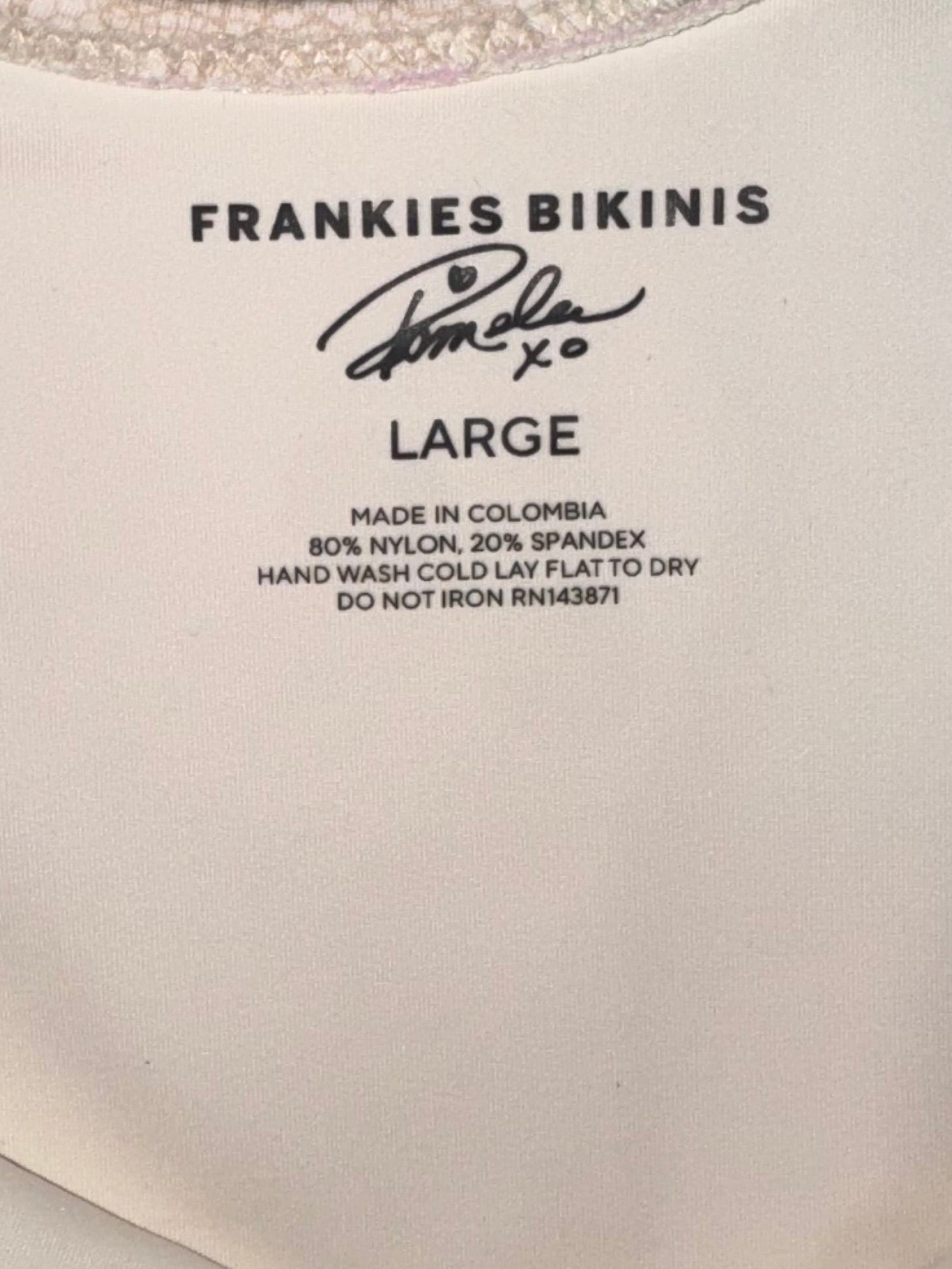 Pamela Anderson x Franki’s bikinis one piece NWT LARGE